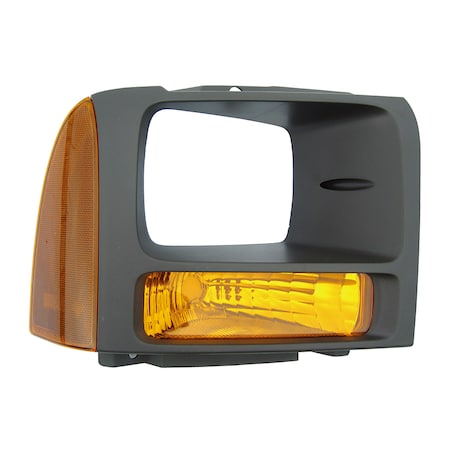 Eagle Eyes RH PARKLAMP LENS/HOUSING; W/O BULBS & SOCKETS; BLACK BEZEL; F-250 SUPER DUTY 06- FR453-U000R